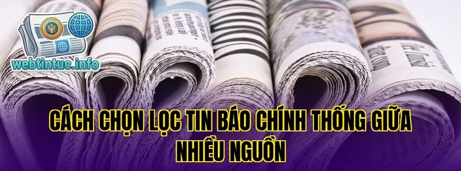 Cách chọn lọc tin báo chính thống giữa nhiều nguồn