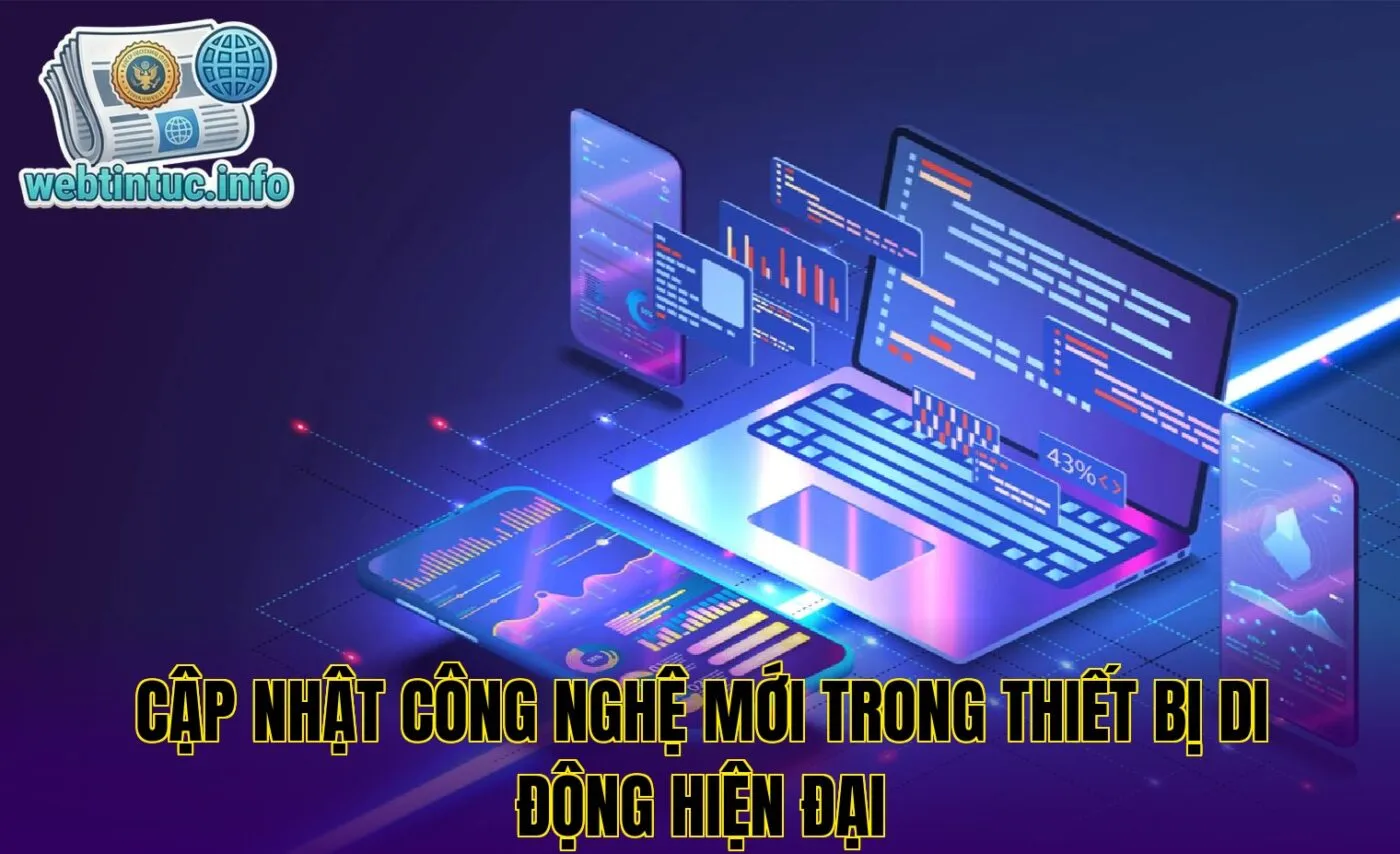 Cập nhật công nghệ mới trong thiết bị di động hiện đại
