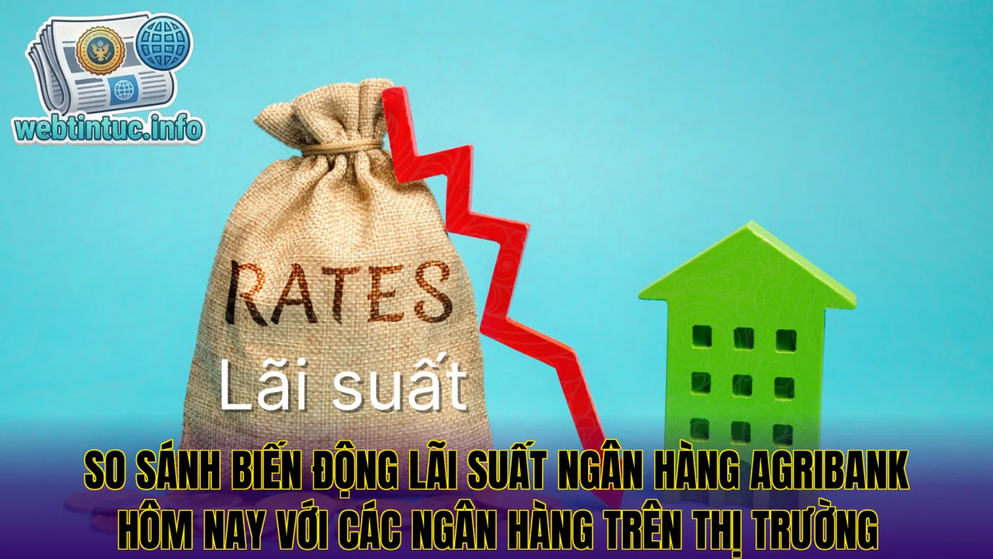 So sánh biến động lãi suất ngân hàng Agribank hôm nay với các ngân hàng trên thị trường