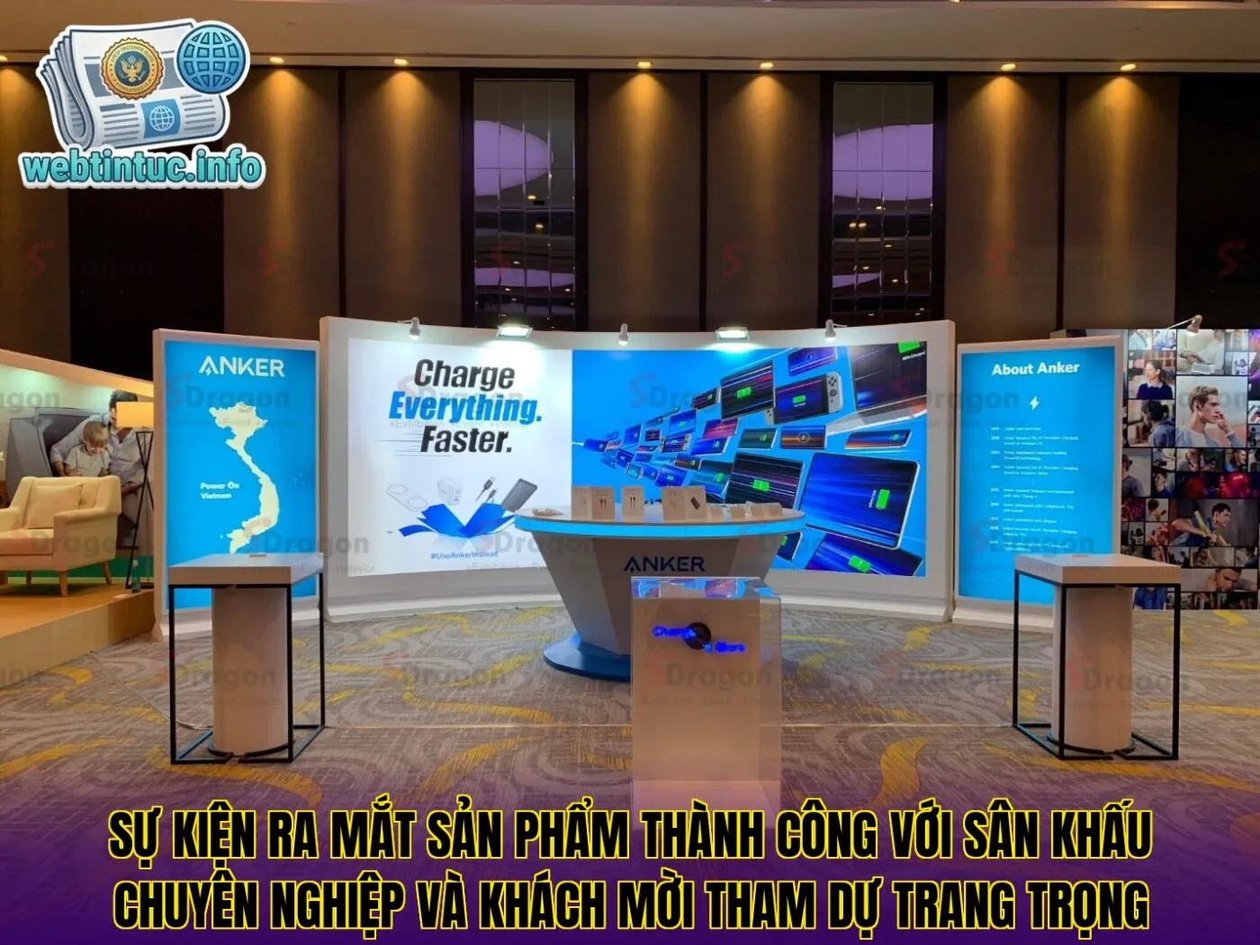 Sự kiện ra mắt sản phẩm thành công với sân khấu chuyên nghiệp và khách mời tham dự trang trọng