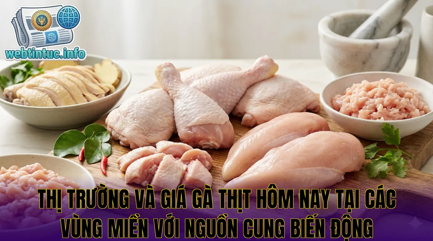 Thị trường và giá gà thịt hôm nay tại các vùng miền với nguồn cung biến động