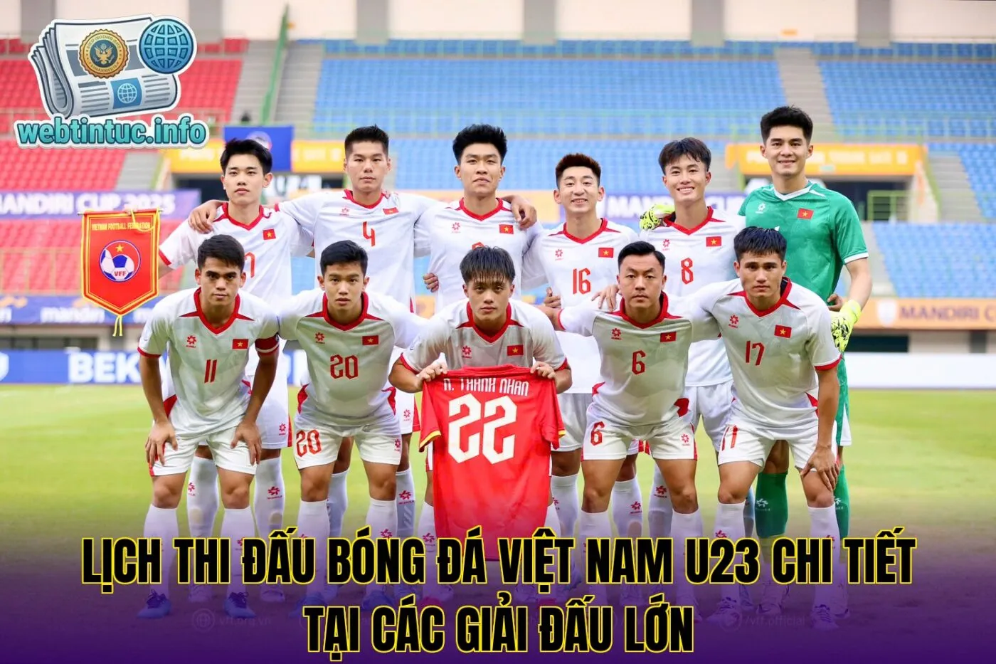 Lịch thi đấu bóng đá Việt Nam U23 chi tiết tại các giải đấu lớn