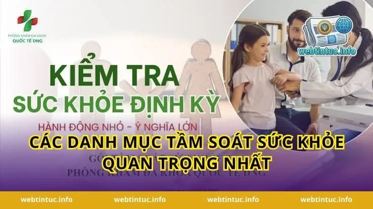 Các Danh Mục Tầm Soát Sức Khỏe Quan Trọng Nhất