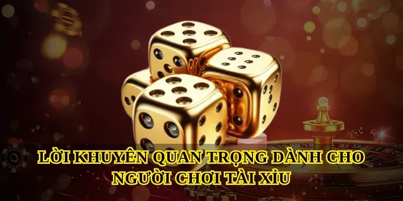Lời khuyên quan trọng dành cho người chơi Tài xỉu